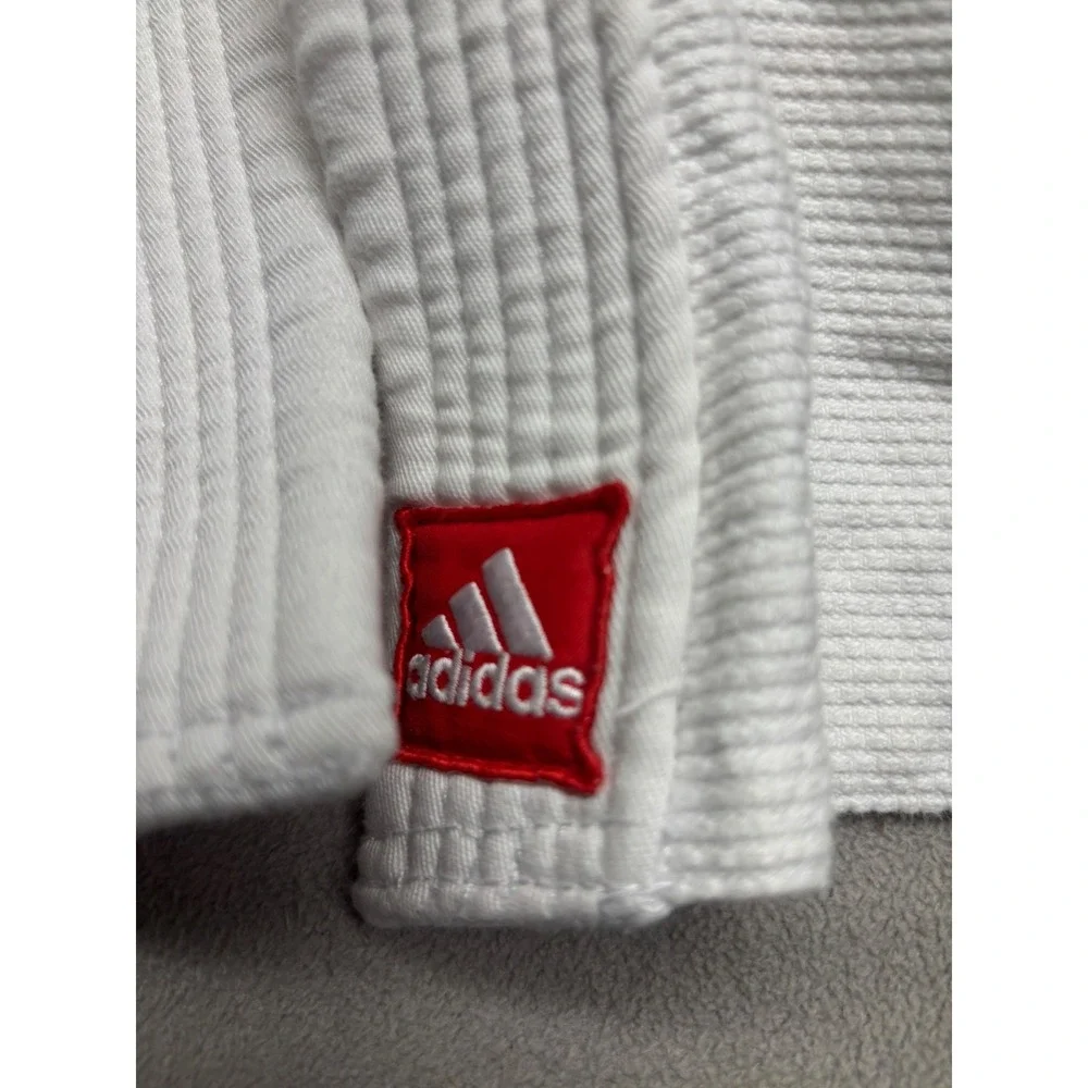 Adidas Gracie Barra Equipe GB Jiu-Jitsu Gi Jacket White Red R0 BJJ Kimono